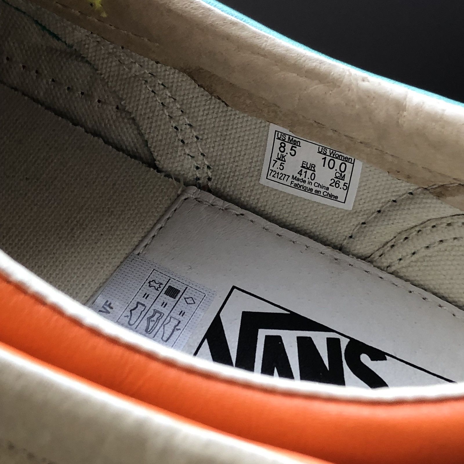 Vans Vans Vault ‘Checkered Past’ Multi-Color OG Slip-On LX Woven Leather Size US 8.5 / EU 41-42 - 4 Thumbnail