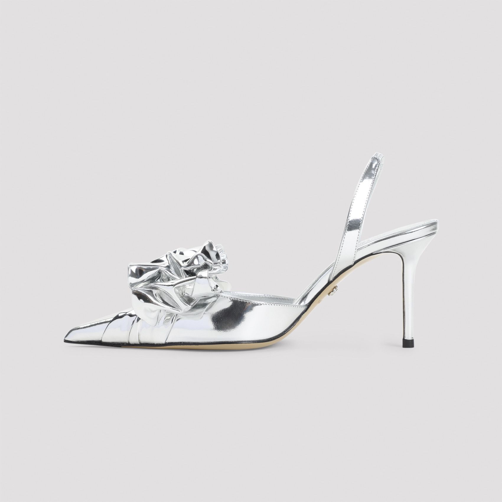 MACH & MACH Mach & Mach Le Cadeau Silver Wrapped Leather Pumps Size US 6 / IT 36 - 2 Thumbnail