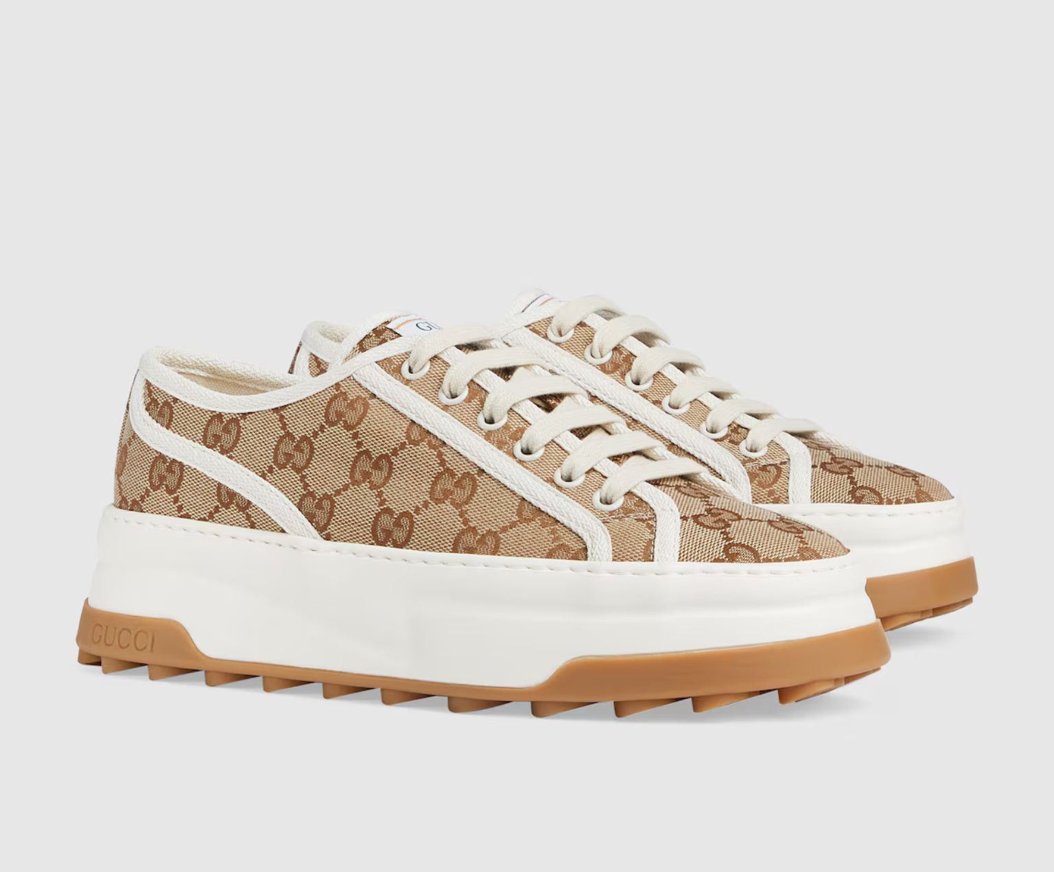 Gucci Gucci Original GG Canvas Sneakers SIZE 38 Size ONE SIZE - 2 Thumbnail