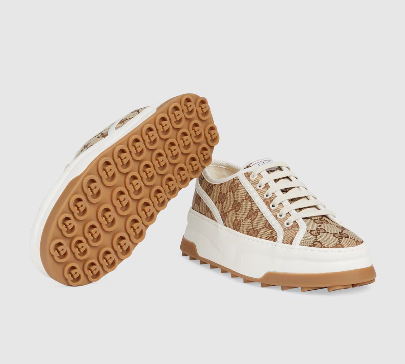 Gucci Gucci Original GG Canvas Sneakers SIZE 39 Size ONE SIZE - 3 Thumbnail