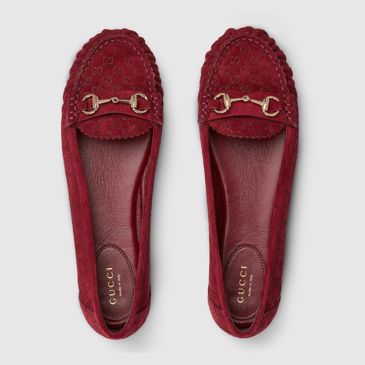 Gucci Gucci Horsebit GG Suede Ballet Flats SIZE 37.5 Size ONE SIZE - 3 Thumbnail