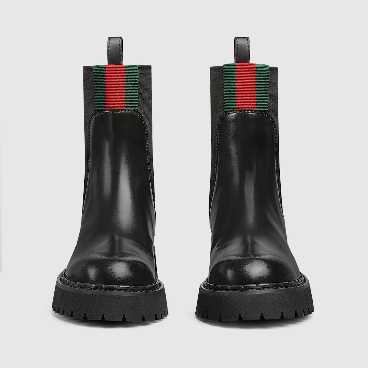 Gucci Gucci Wed Shiny Leather Boots SIZE 36.5 Size ONE SIZE - 3 Thumbnail