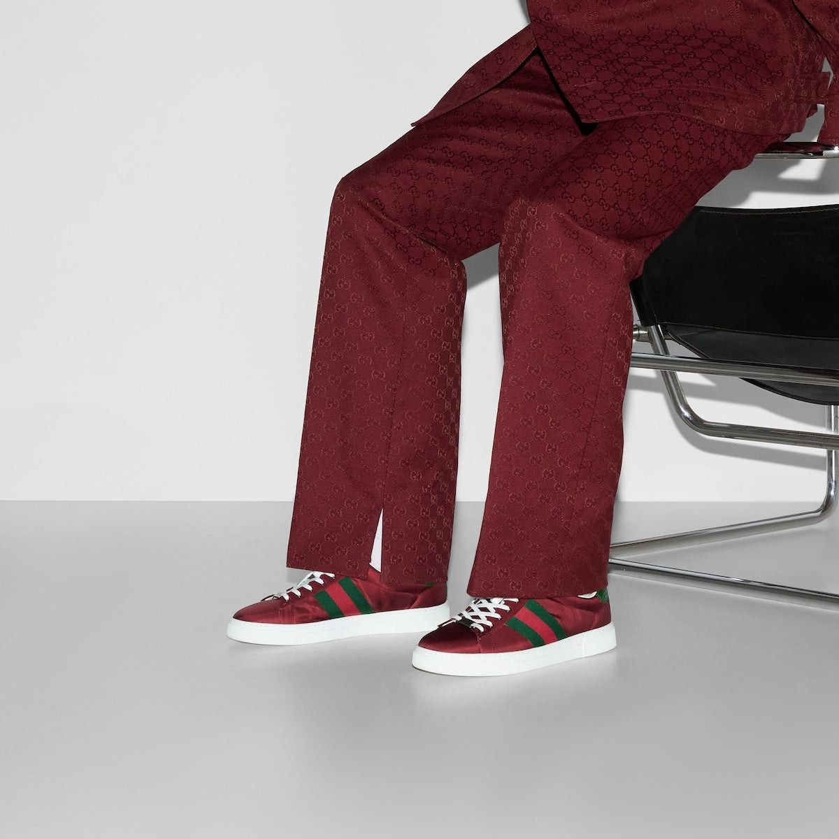 Gucci Gucci Ace Web Nylon Sneakers SIZE 8 Size ONE SIZE - 5 Thumbnail