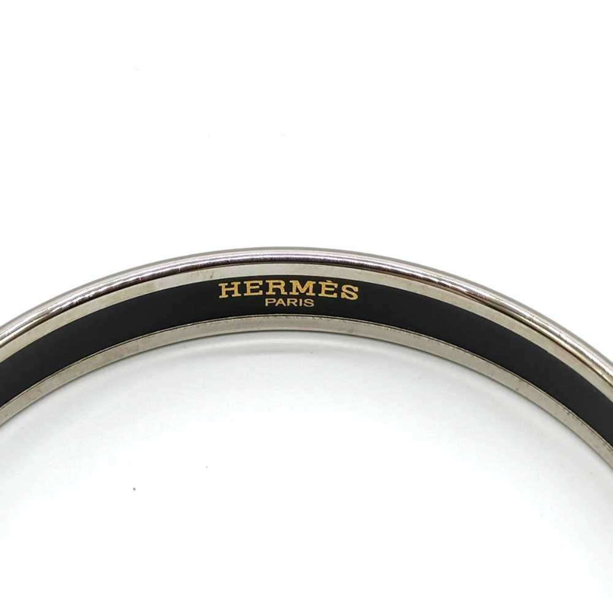 Hermes Hermes enamel PM orange cloisonné mark bangle bracelet for women. Size ONE SIZE - 5 Thumbnail