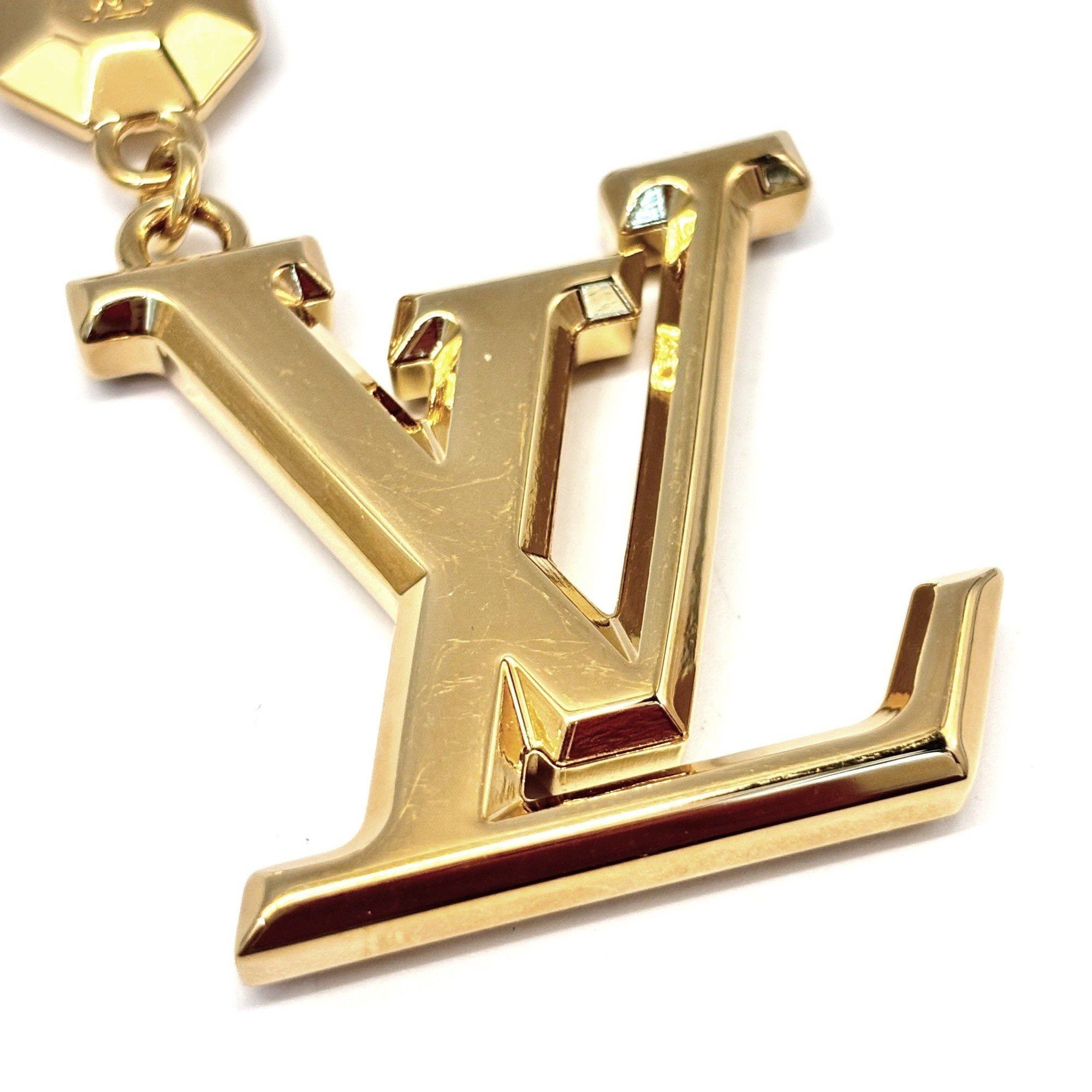 Louis Vuitton Louis Vuitton Facet Porte-Clés Keychain M65216 Unisex Gold Size ONE SIZE - 2 Thumbnail