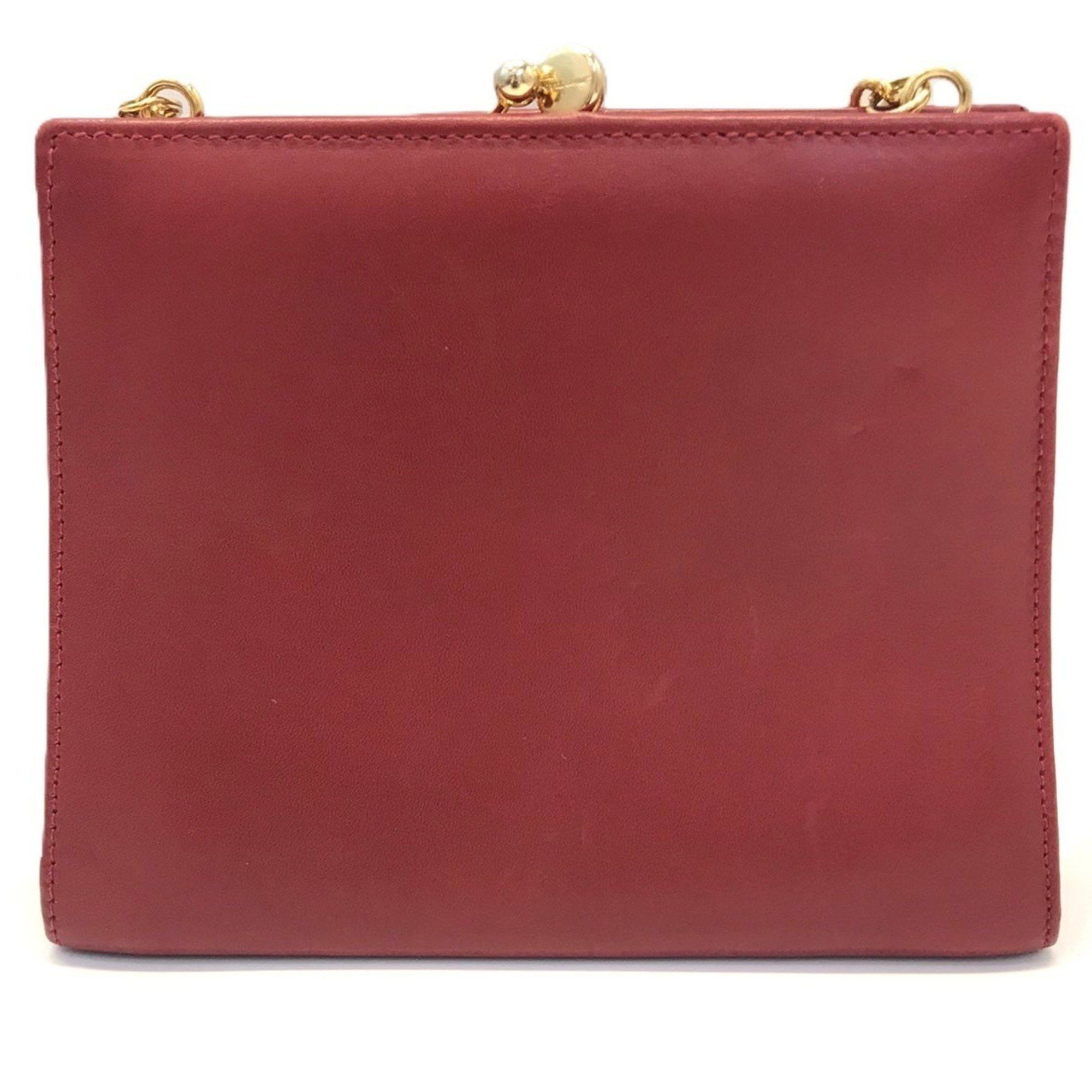 Salvatore Ferragamo Salvatore Ferragamo Ferragamo Chain Mini Shoulder Bag Vara Ribbon Women's Pochette Red FERRAGAMO Size ONE SIZE - 2 Thumbnail