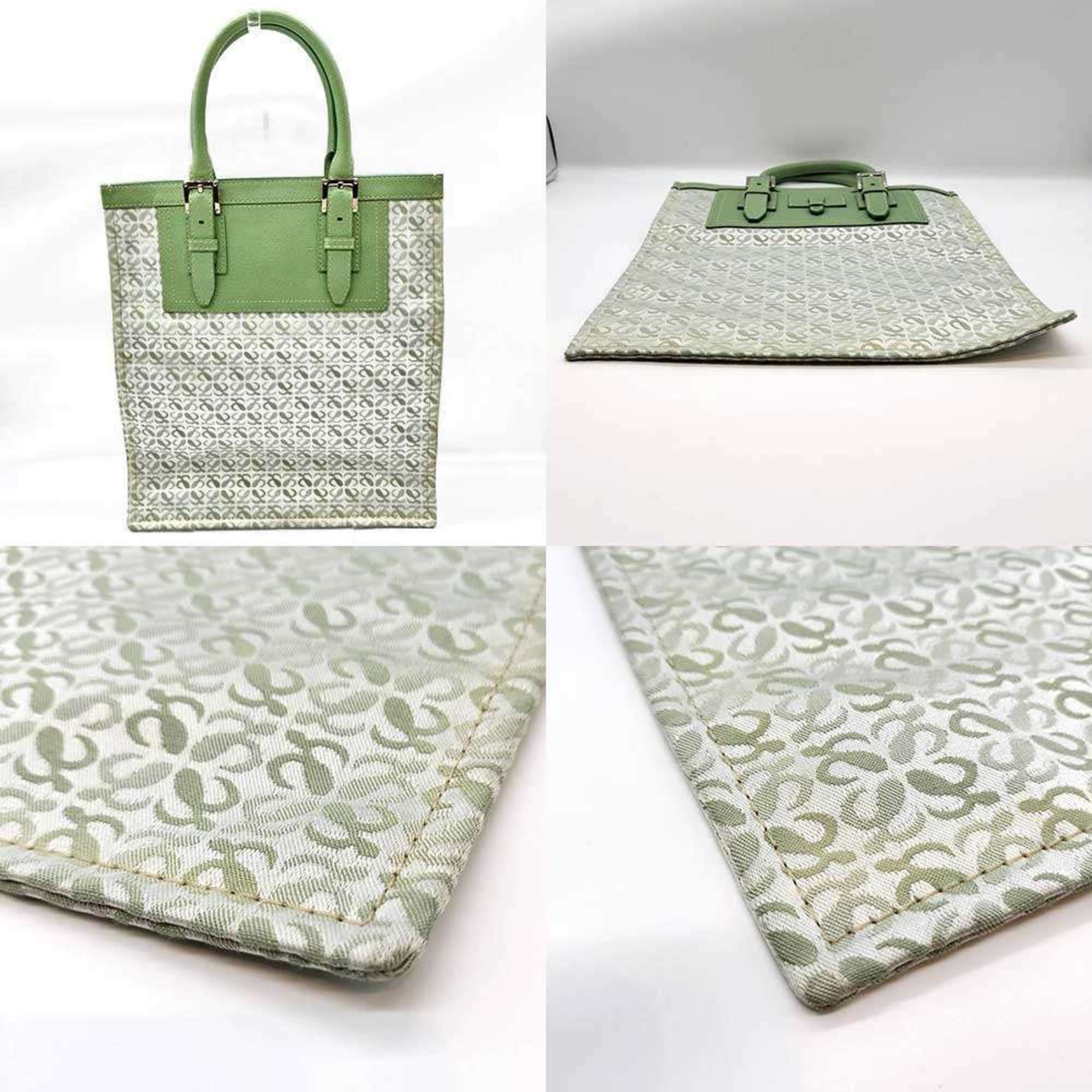 Loewe Loewe green tote bag, flat handbag with anagram, women's. Size ONE SIZE - 2 Thumbnail