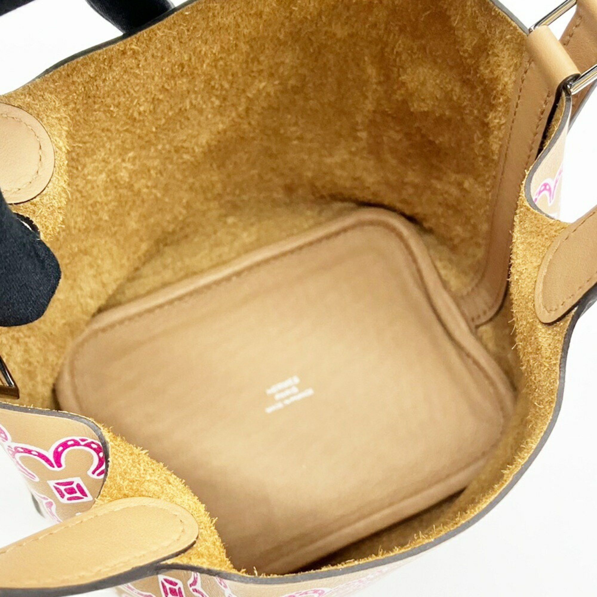 Hermes Hermes Picotin Lock Micro Lucky Daisy Bag, Swift Leather, U Stamp, Flower, HERMES Size ONE SIZE - 7 Thumbnail