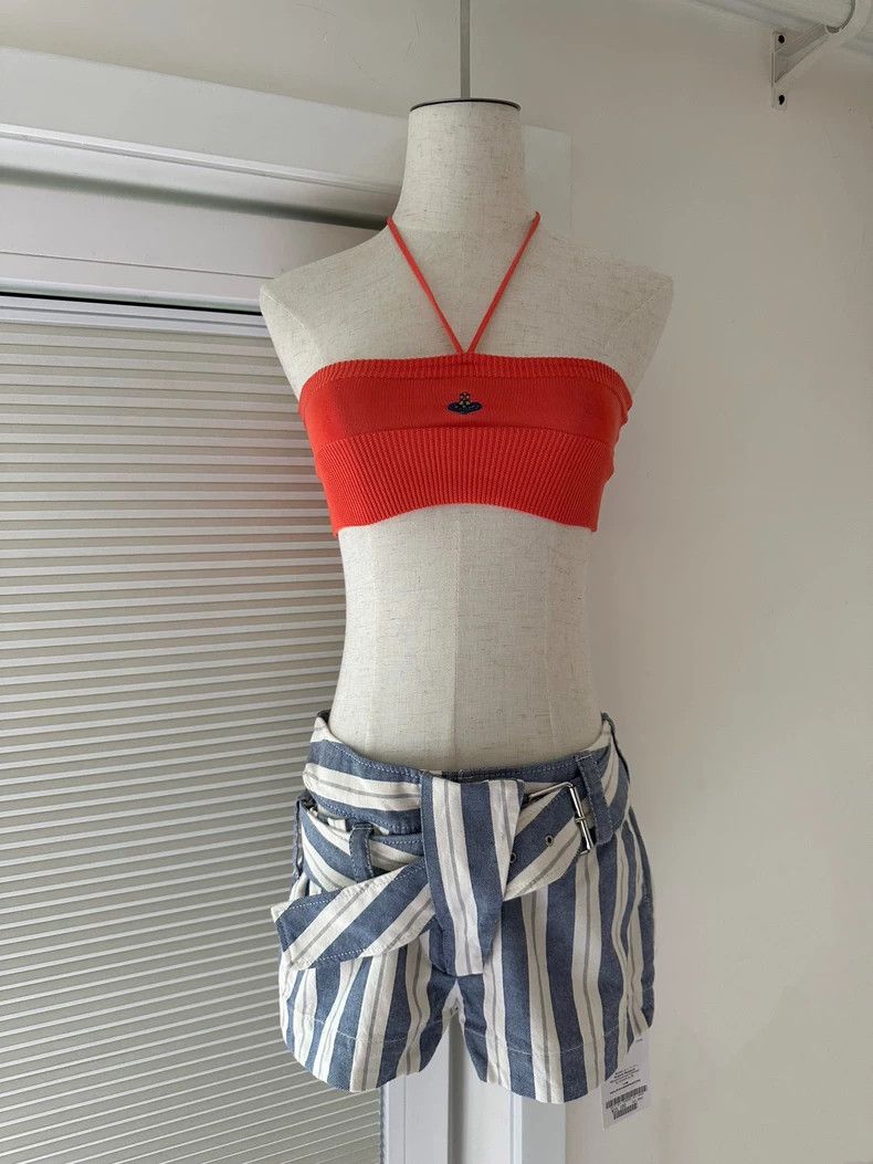 Vivienne Westwood Vivienne Westwood Red Halter Crop Top - dmc Size US S / EU 44-46 / 1 - 2 Thumbnail