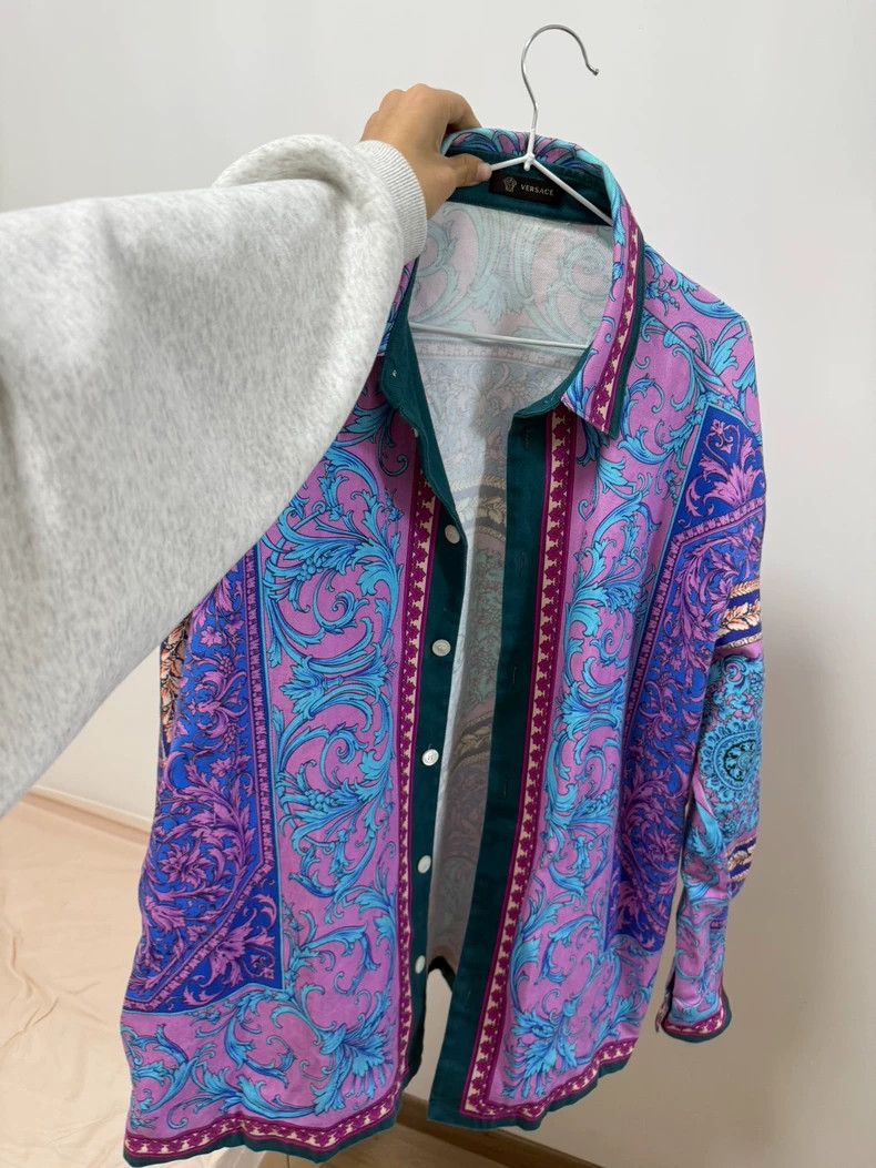 Versace VERSACE Men's Denim Shirt Jacket - dmc Size M / US 6-8 / IT 42-44 - 3 Thumbnail