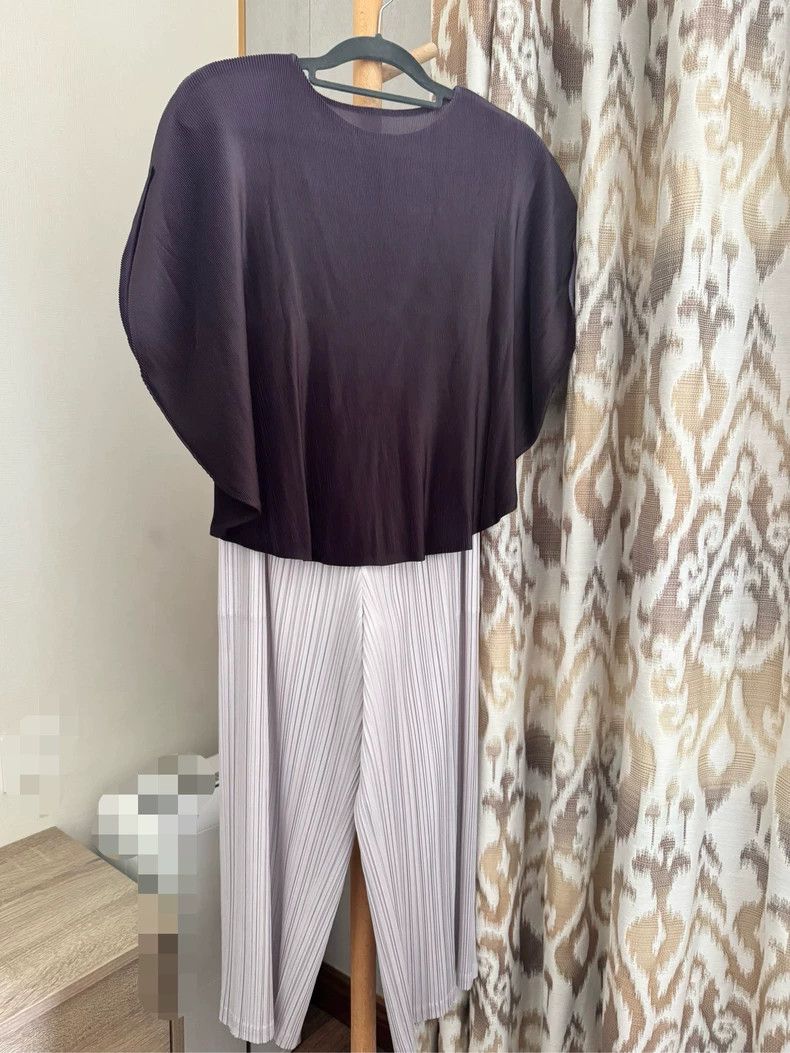Issey Miyake Issey Miyake Pleats Please Beige Ankle Pants - dmc Size 28" / US 6 / IT 42 - 2 Thumbnail