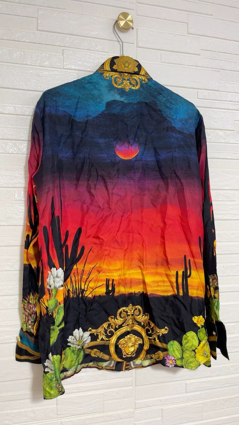 Versace Versace Men's Desert Cactus Print Shirt - dmc Size US M / EU 48-50 / 2 - 5 Thumbnail