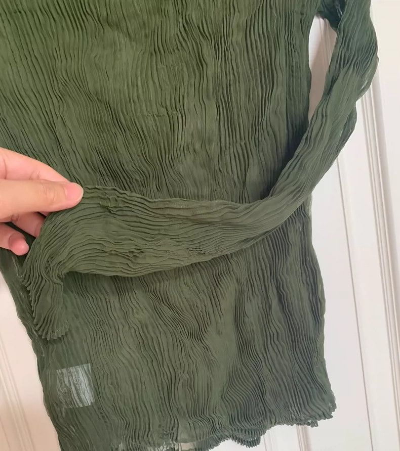 Issey Miyake Issey Miyake Pleated Mock Neck Top - dmc Size US S / EU 44-46 / 1 - 3 Thumbnail