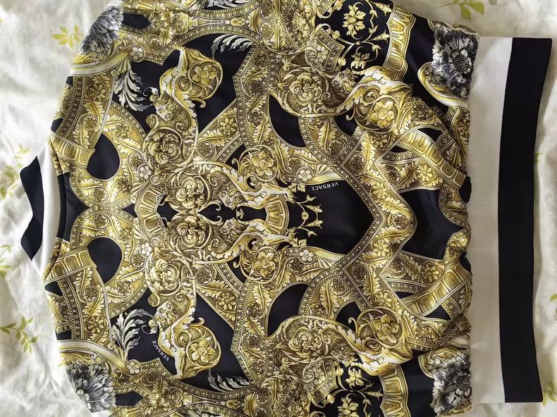 Versace Versace Baroque Print Silk Bomber Jacket - dmc Size US M / EU 48-50 / 2 - 2 Thumbnail