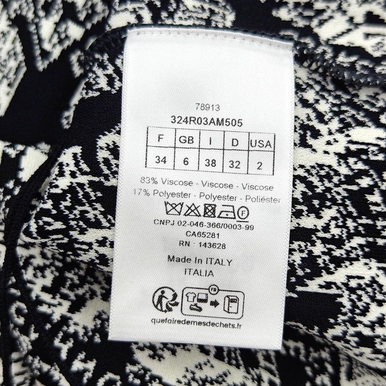 Dior Dior Paris Map Print Short Sleeve Dress - dmc Size US 30 / EU 46 - 4 Thumbnail