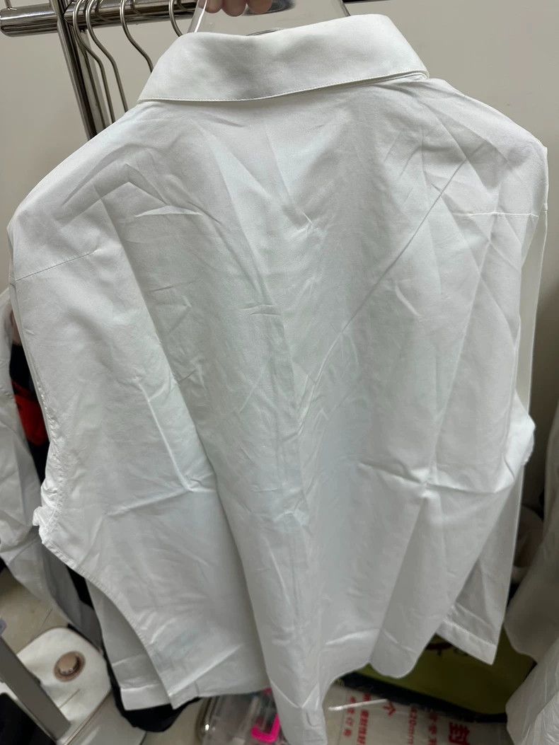 Dior Dior White Embroidered Long Sleeve Shirt - dmc Size US M / EU 48-50 / 2 - 2 Thumbnail