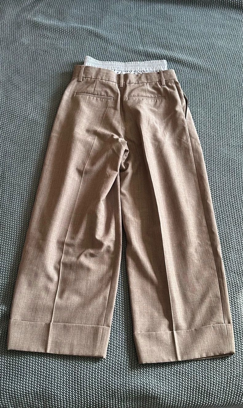 Alexander Wang Alexander Wang Gray Wool Double Waist Trousers Size 24" / US 00 / IT 34 - 2 Thumbnail