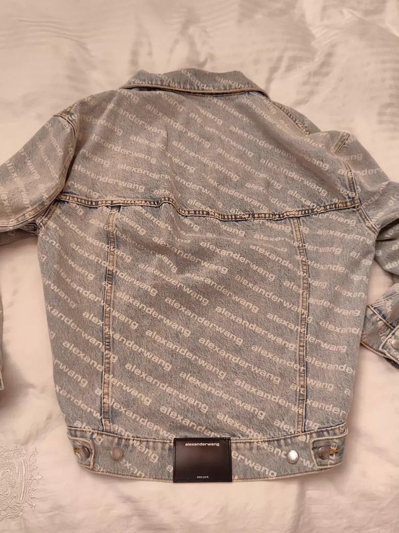 Alexander Wang Alexander Wang Classic Logo Denim Jacket Size S / US 4 / IT 40 - 5 Thumbnail