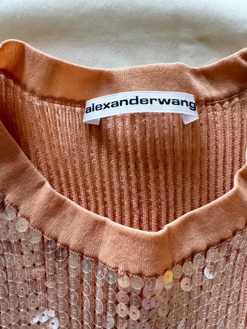 Alexander Wang Alexander Wang Sequin Embellished T-shirt Size S / US 4 / IT 40 - 2 Thumbnail