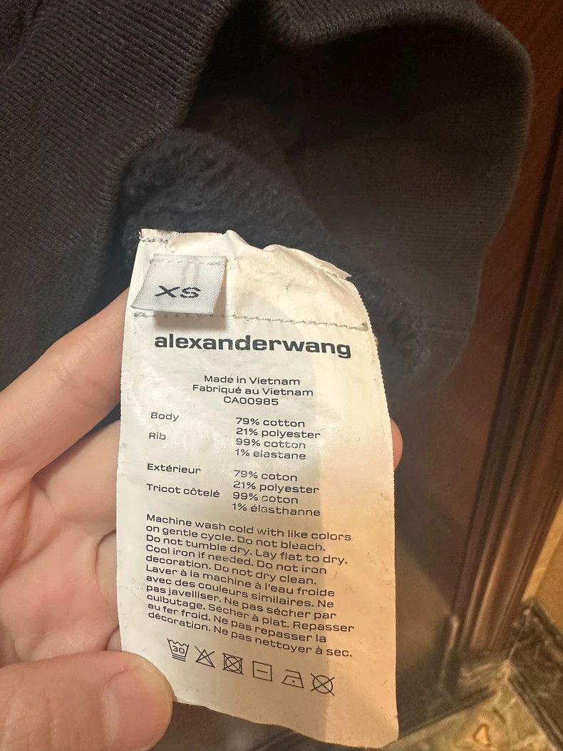 Alexander Wang Alexander Wang Round Neck Fleece Sweatshirt Size XS / US 0-2 / IT 36-38 - 2 Thumbnail