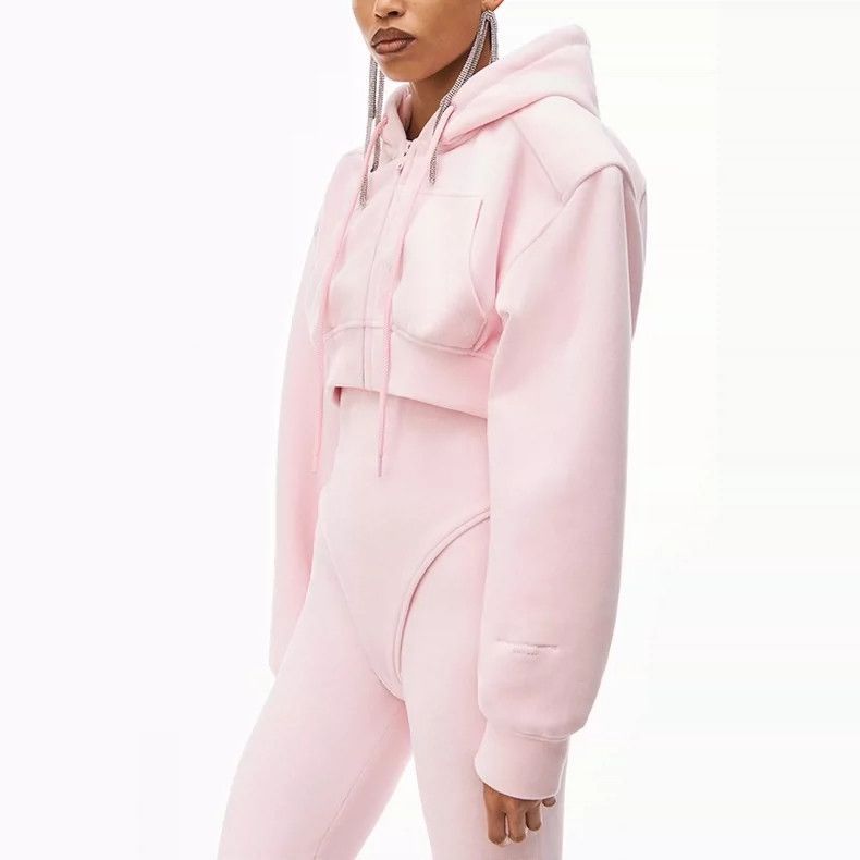 Alexander Wang Alexander Wang Pink Zip-Up Hoodie XS Size XS / US 0-2 / IT 36-38 - 2 Thumbnail