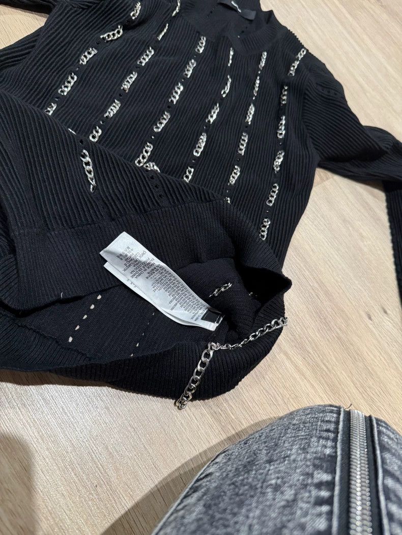 Alexander Wang Alexander Wang Chain Striped Sweater Size M / US 6-8 / IT 42-44 - 8 Thumbnail