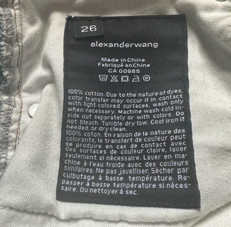 Alexander Wang Alexander Wang High-Waist Denim Shorts Size 26" / US 2 / IT 38 - 5 Thumbnail