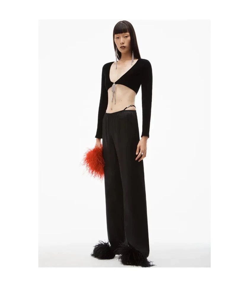 Alexander Wang Alexander Wang Silk Pants with Crystal Buckle Size 26" / US 2 / IT 38 - 7 Thumbnail