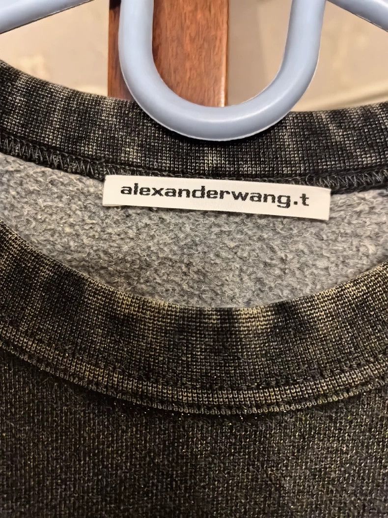 Alexander Wang Alexander Wang Green Shiny Sweatshirt Size M / US 6-8 / IT 42-44 - 3 Thumbnail