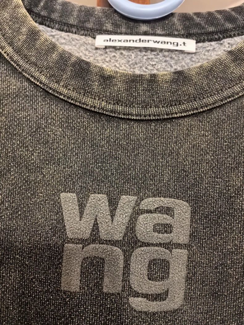 Alexander Wang Alexander Wang Green Shiny Sweatshirt Size M / US 6-8 / IT 42-44 - 2 Thumbnail