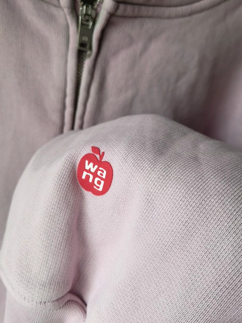 Alexander Wang Alexander Wang Pink Cropped Zip Hoodie Size XS / US 0-2 / IT 36-38 - 2 Thumbnail