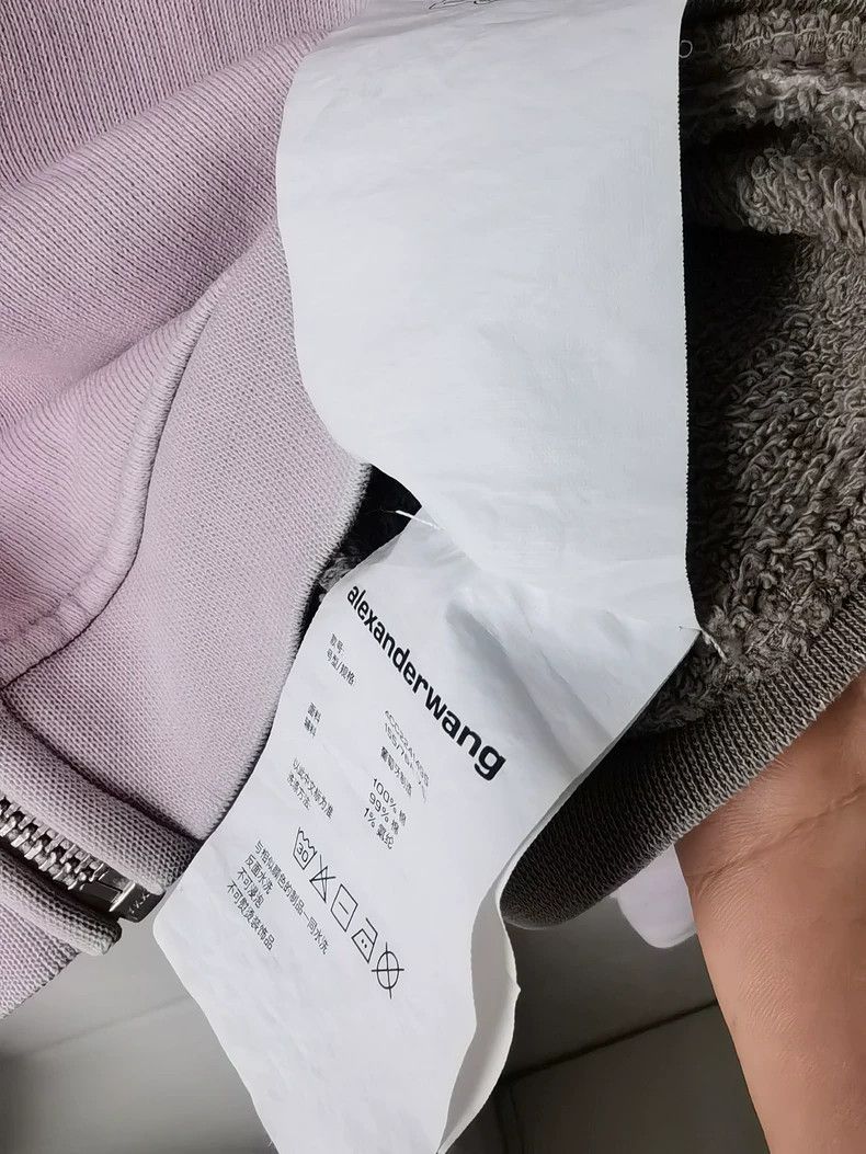 Alexander Wang Alexander Wang Pink Cropped Zip Hoodie Size XS / US 0-2 / IT 36-38 - 4 Thumbnail