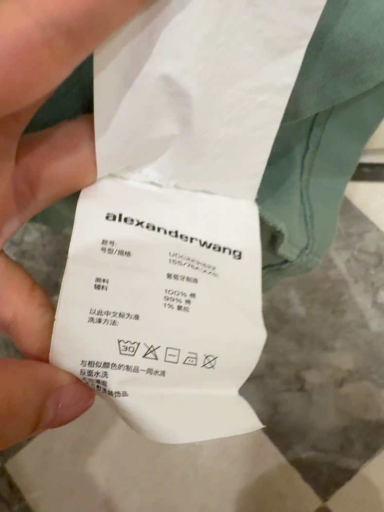 Alexander Wang Alexander Wang Green Distressed T-Shirt Size XXS / US 00 / IT 34 - 5 Thumbnail