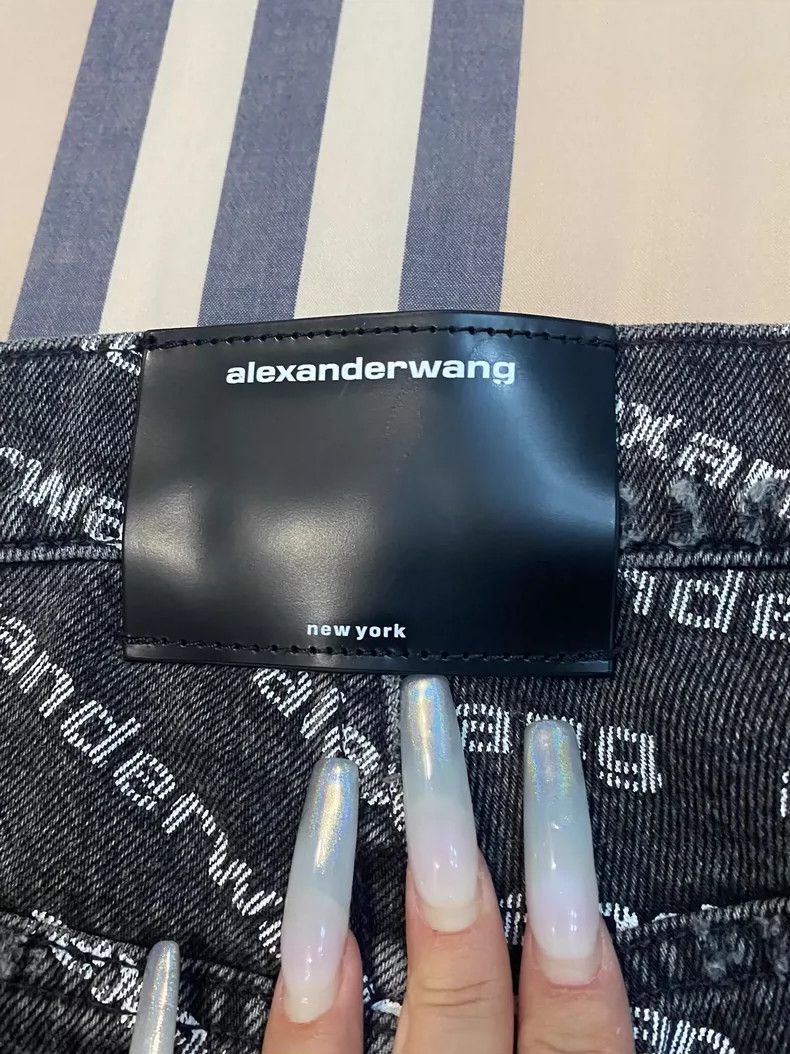 Alexander Wang Alexander Wang Logo Printed Jeans Size 26" / US 2 / IT 38 - 3 Thumbnail