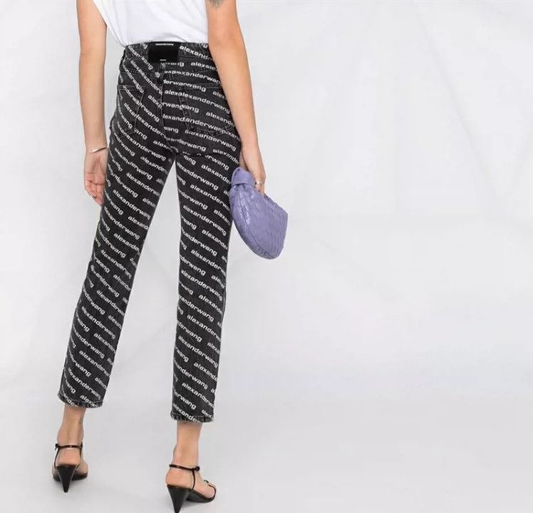 Alexander Wang Alexander Wang Logo Printed Jeans Size 26" / US 2 / IT 38 - 6 Thumbnail