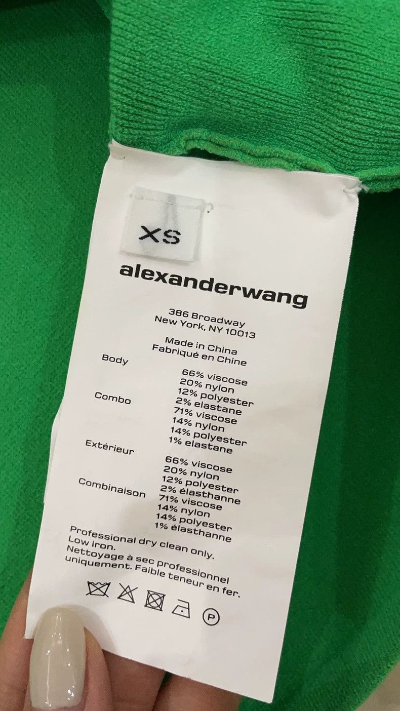 Alexander Wang Alexander Wang Jacquard Logo Trim Cardigan Size XS / US 0-2 / IT 36-38 - 2 Thumbnail