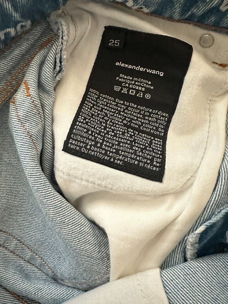 Alexander Wang Alexander Wang Printed Straight Jeans Size 25" / US 0 / IT 36 - 3 Thumbnail