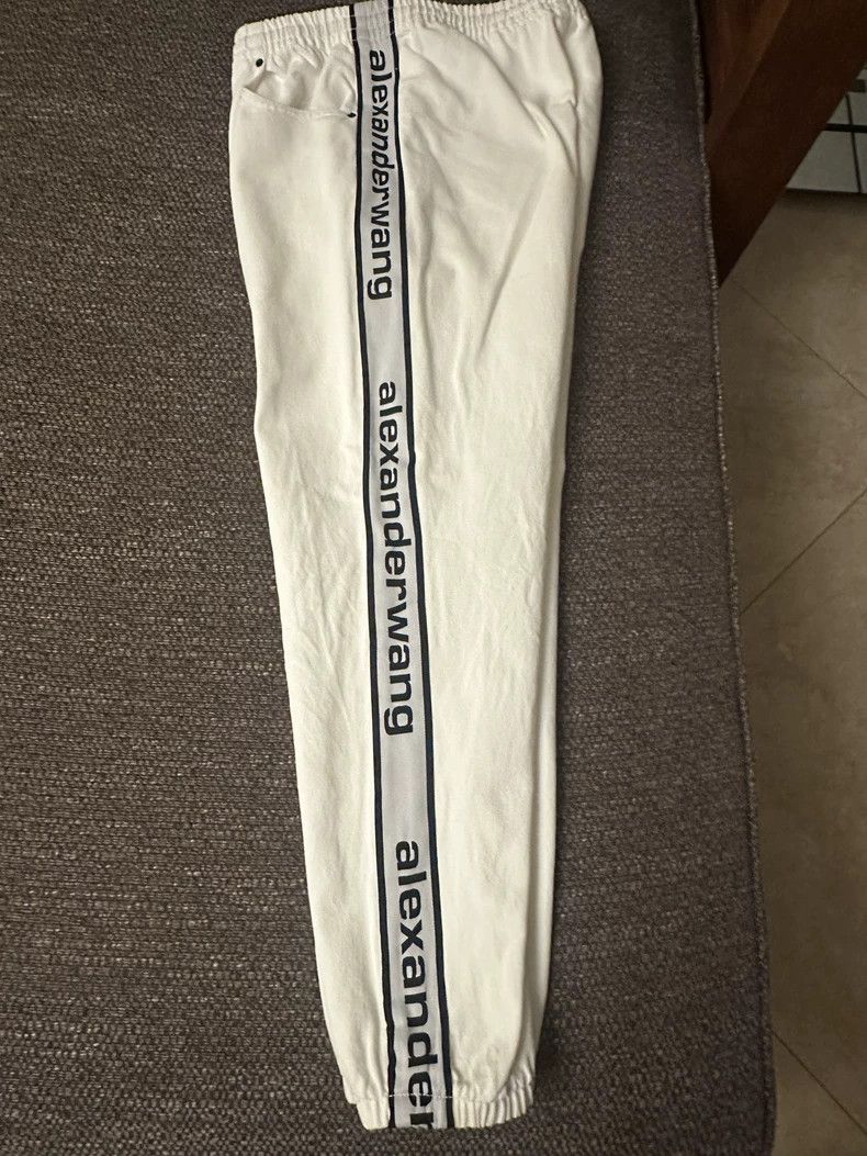 Alexander Wang Alexander Wang White Logo Track Pants Size 32" / US 10 / IT 46 - 3 Thumbnail