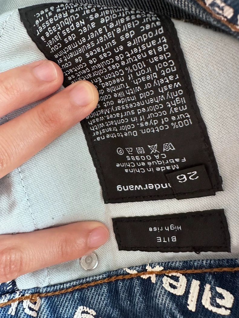 Alexander Wang Alexanderwang Bite Logo Denim Shorts Size 26" / US 2 / IT 38 - 6 Thumbnail