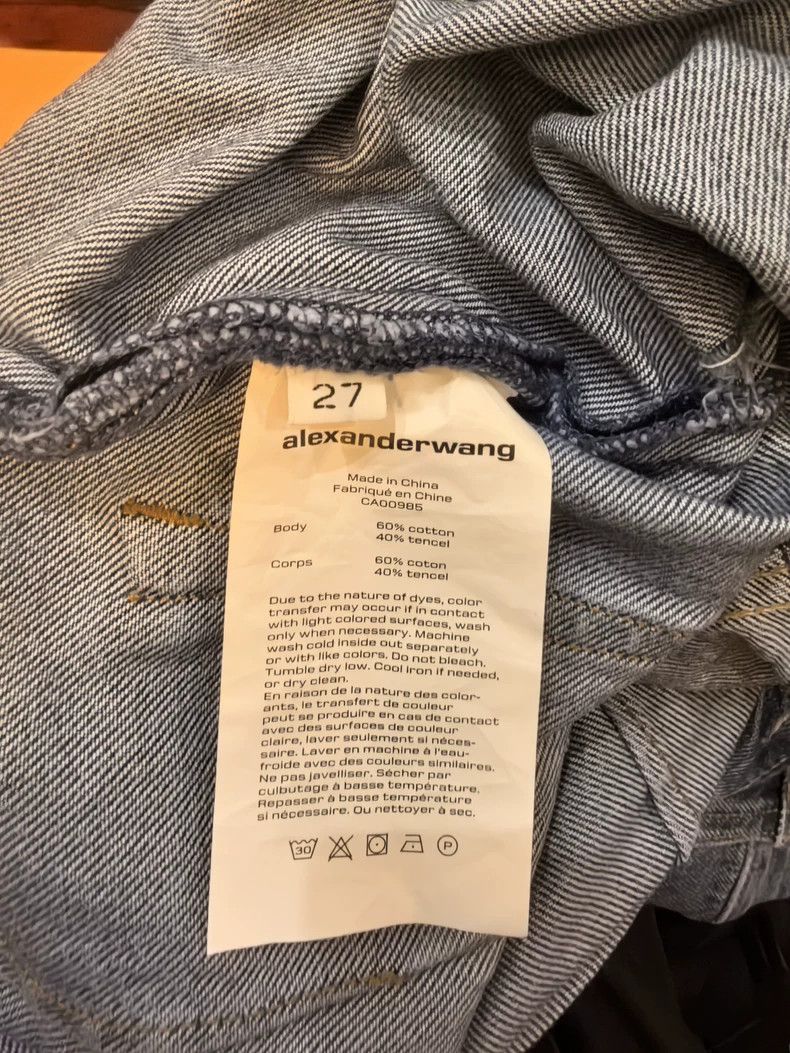Alexander Wang Alexander Wang Denim Shorts with Fringe Size 27" / US 4 / IT 40 - 5 Thumbnail