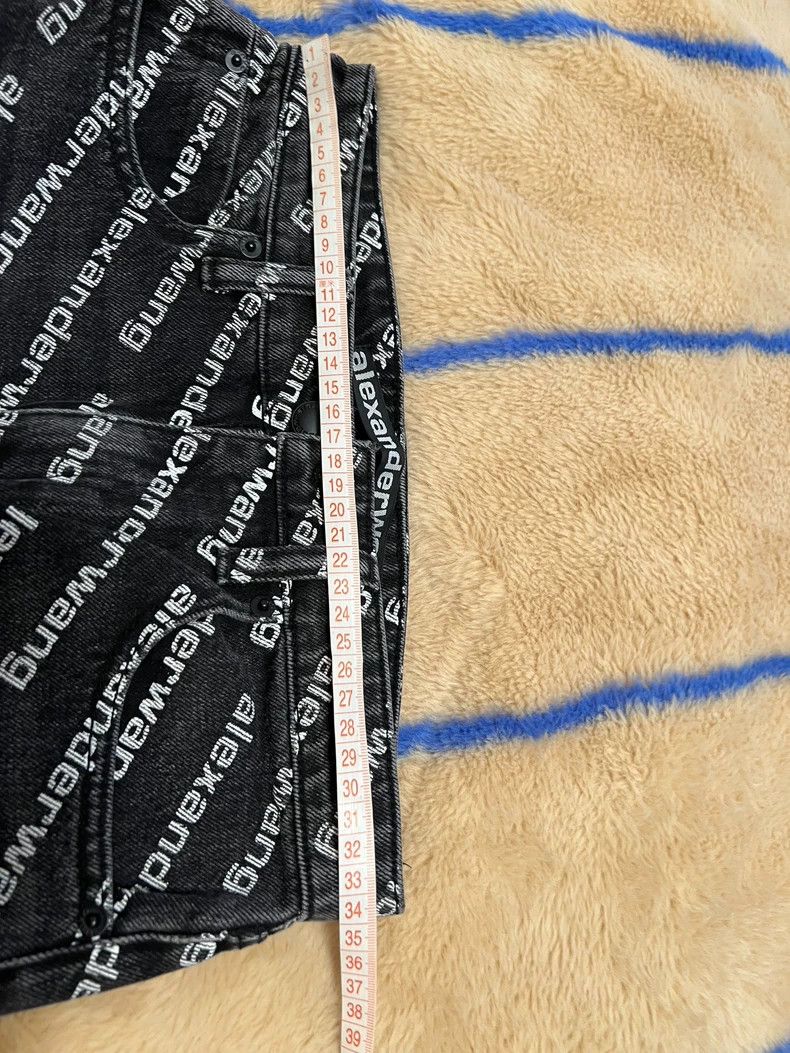 Alexander Wang Alexander Wang Letter Print Denim Jeans Size 25" / US 0 / IT 36 - 7 Thumbnail