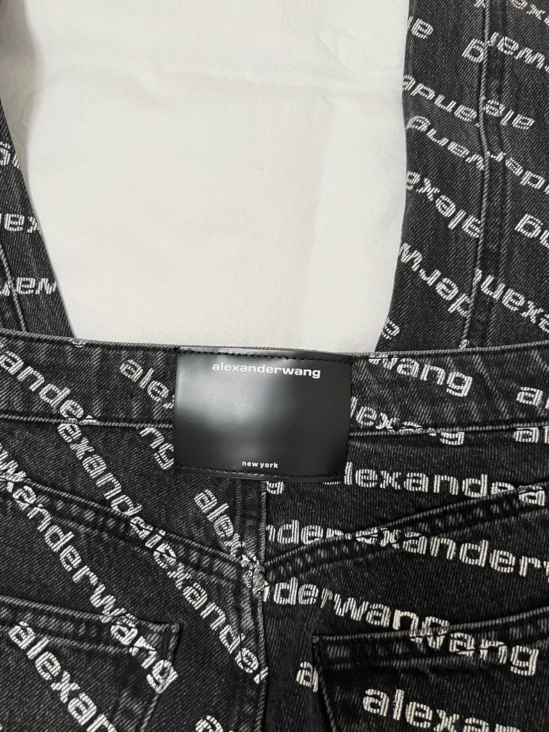 Alexander Wang Alexander Wang Letter Print Denim Jeans Size 25" / US 0 / IT 36 - 5 Thumbnail