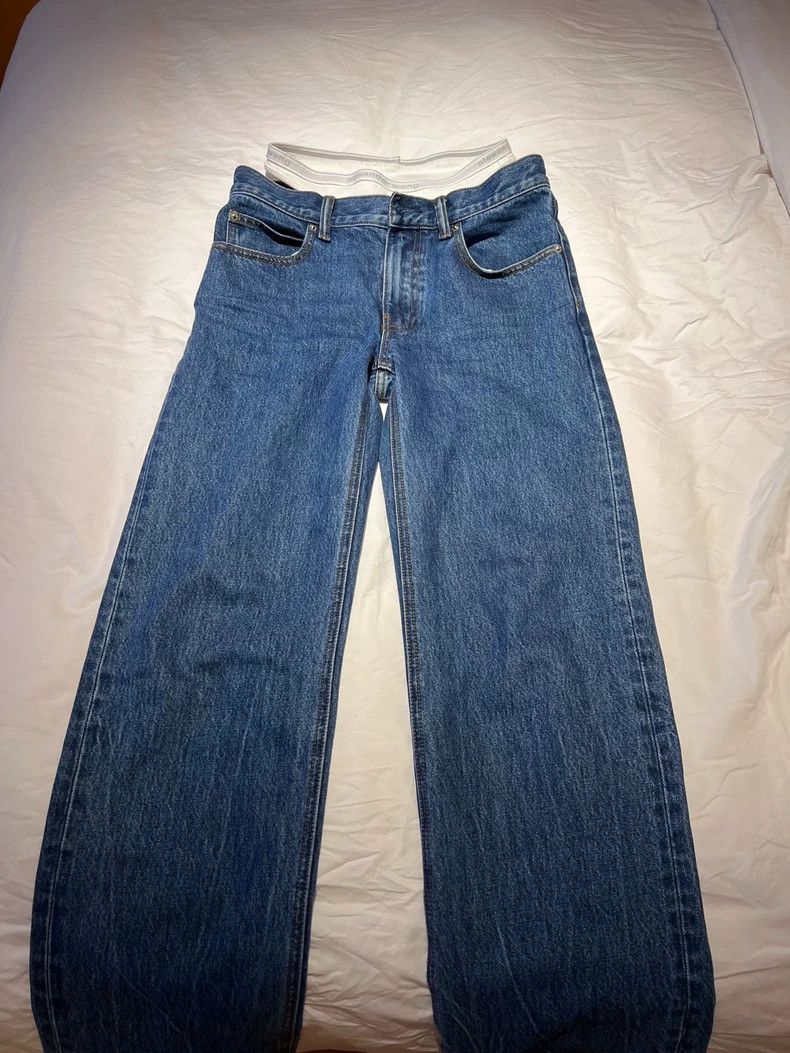 Alexander Wang Alexanderwang Women's Exposed Underwear Jeans Size 24" / US 00 / IT 34 - 5 Thumbnail