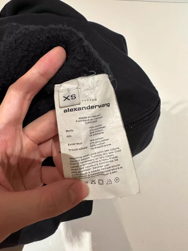 Alexander Wang Alexanderwang Zipper Shoulder Design Hoodie Size XS / US 0-2 / IT 36-38 - 4 Thumbnail