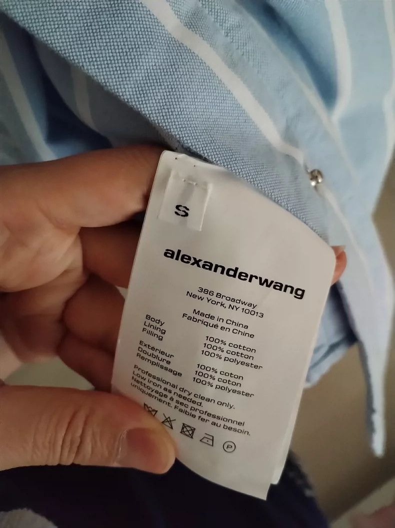 Alexander Wang Alexander Wang Striped Cotton Shirt Size S / US 4 / IT 40 - 3 Thumbnail