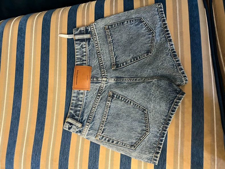 Alexander Wang Alexander Wang Crystal Denim Shorts Size 24" / US 00 / IT 34 - 4 Thumbnail