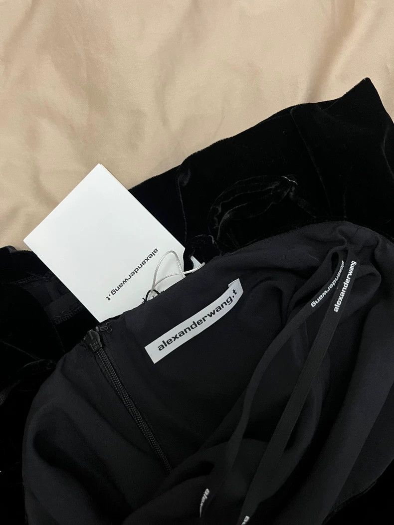 Alexander Wang Alexander Wang Velvet Diamond Buckle Dress Size S / US 4 / IT 40 - 5 Thumbnail