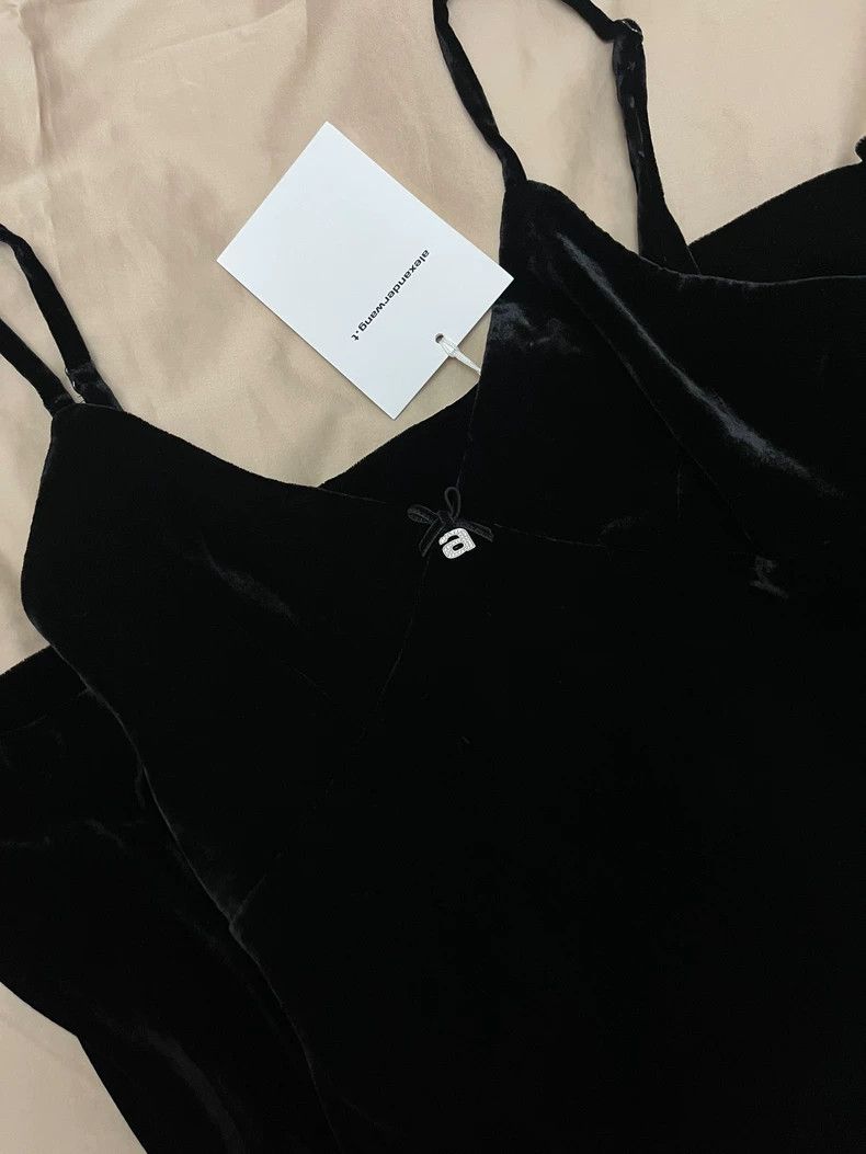 Alexander Wang Alexander Wang Velvet Diamond Buckle Dress Size S / US 4 / IT 40 - 4 Thumbnail