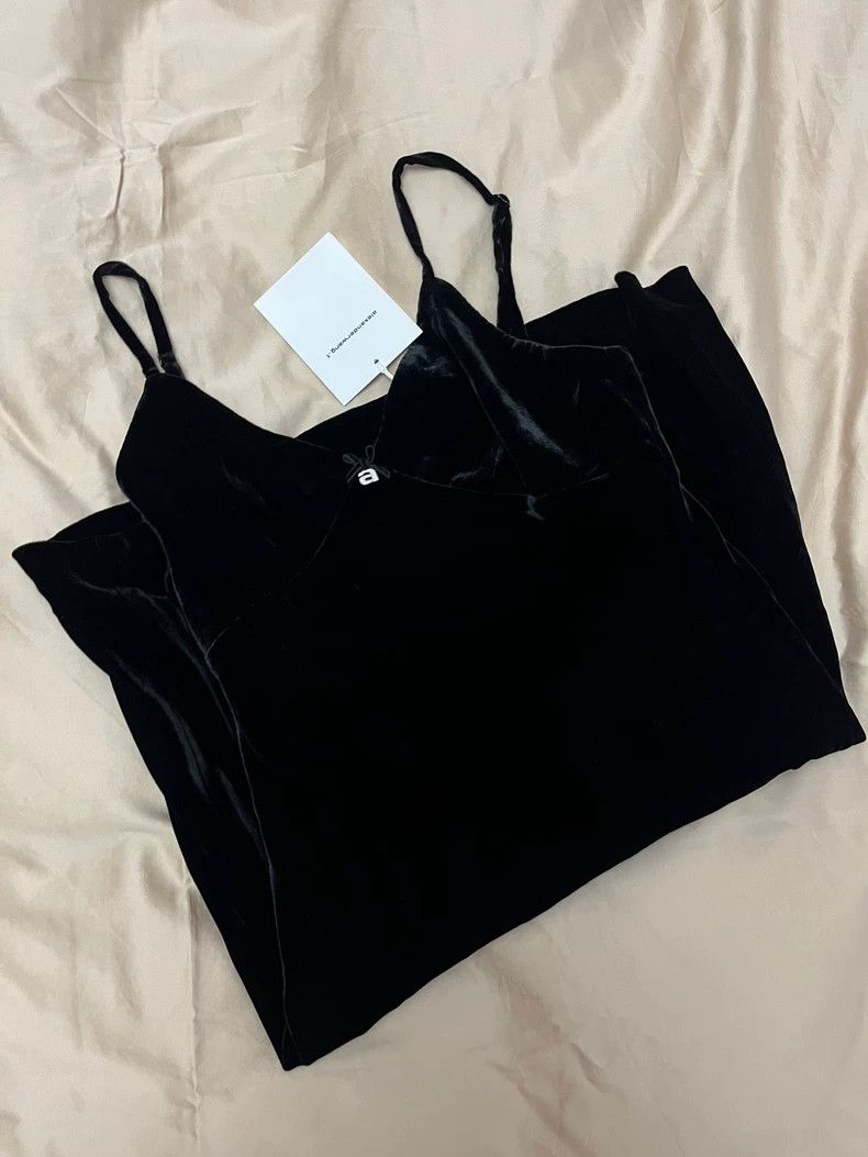 Alexander Wang Alexander Wang Velvet Diamond Buckle Dress Size S / US 4 / IT 40 - 2 Thumbnail