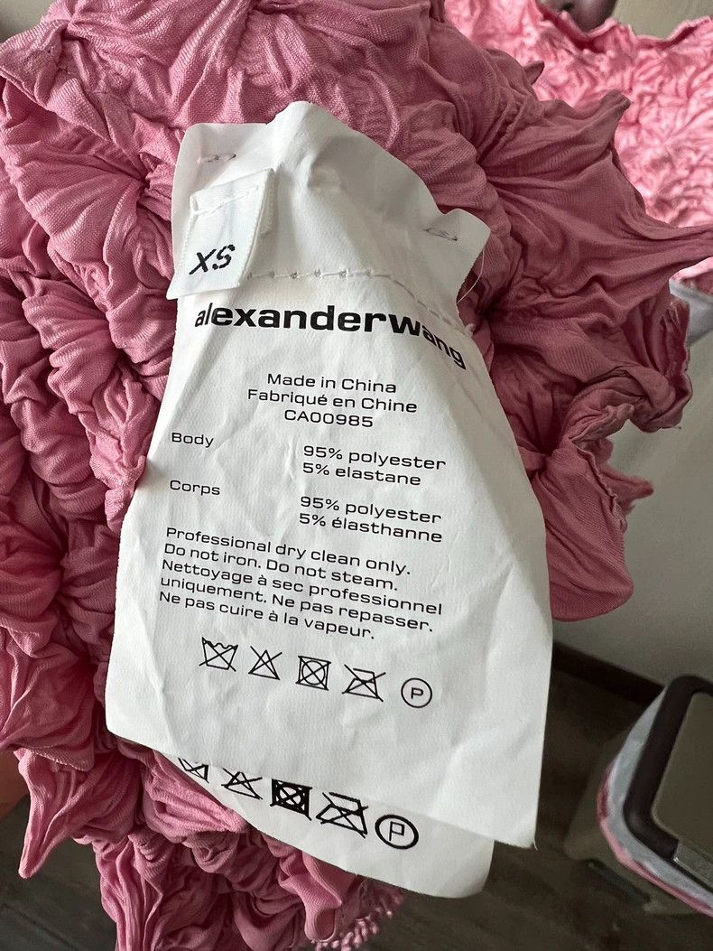 Alexander Wang Alexander Wang Pink Ruffled Crop Top Size XS / US 0-2 / IT 36-38 - 5 Thumbnail